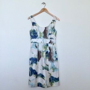 Banana Republic floral watercolor sheath dress